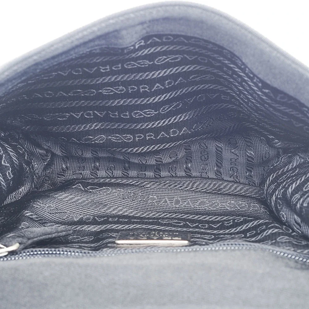 PRADA Black Canvas Shoulder Bag - Picture 9 of 12